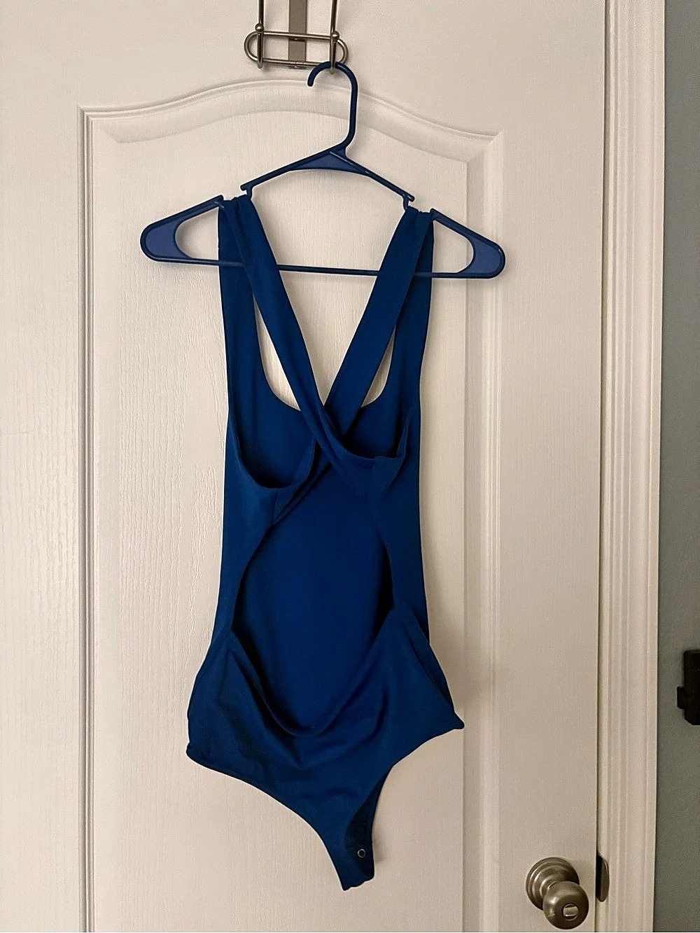 Express Body Contour High Compression Strappy Open Back Bodysuit One-Piece